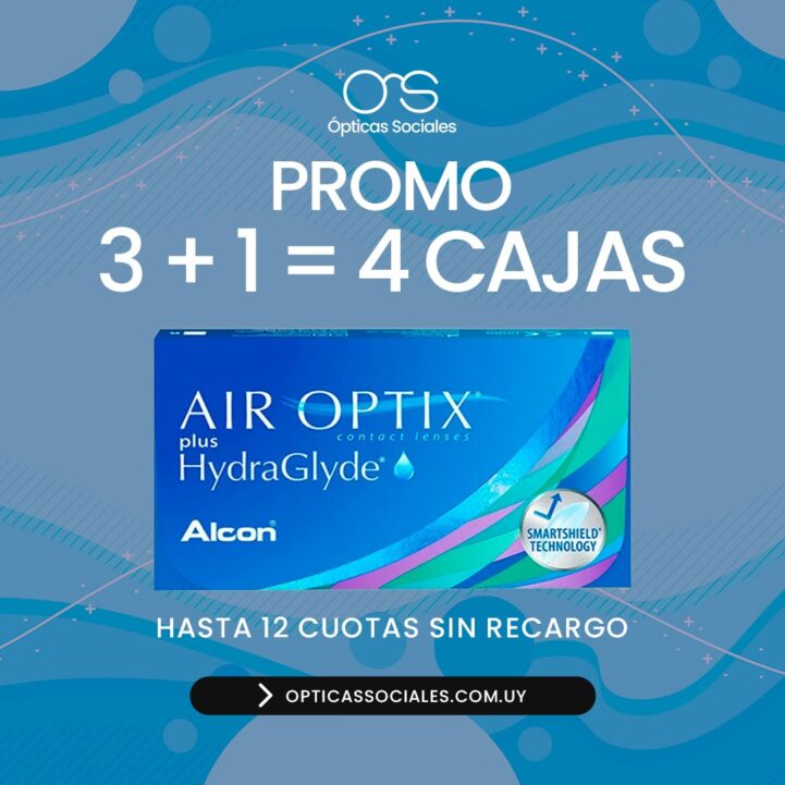 Air Optix Hydraglyde SET 3+1 = 4 CAJAS